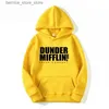 Herren Hoodies Sweatshirts 2023 Neue Männer Woemn Fleece Hoodies TV D-Dunders Mifflin Paper Inc Hoodie Unisex Crewneck Moletom Feminino Hoody Sweatershirt Q231204