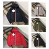 Herenjas nieuwe kleding met lange mouwen outdor hoodie casual hiphopkleding Nylon Geometrisch bedrukte jassen rits streetwear hoodies maat m-2xl rood zwart grijs