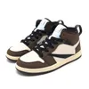 Jumpman 1s kids shoes toddler Trainers Sneakers Golf Olive Black Phantom Reverse Mocha boys girls baby infant Preschool children shoe 6C 4Y 5Y