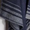 Eşarp Moda Çaldı Gerçek Yün Örme Poncho Sargılar Pashmina Kadınlar Kış Scarf Striped Pubsel Sweater Bayanlar İçin Sıcak Şal Eşarpları J231204