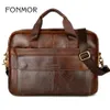 Nuovi uomini valigette borsa in vera pelle borsa per laptop vintage borse a tracolla messenger borsa da uomo248P