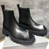 Balencig Rhinoceros Balencaiiga Balenicass Mens Horn Dark Horn Niche Sense Chaussures Conception de choux de vache Vow Longueur Souges épaisses Souches surélevées Boots Martin Shor