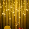 Strings LED Snowflake Projector Holiday Lights Christmas Projection Outdoor Lamp Snow Spotlight For Year Party