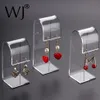 Set of 3pcs Acrylic Jewelry Earrings Holder Stand Display Organizer Shelf Shop Countertop Showcase Jewellery Ear Studs Show Rack M241s