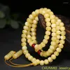 Strand Russian Apple Bead White Nectar 108 Bracelet Abacus Beads Old Style Handstring Men's And Women's Multi-ring Rosary Necklace
