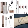 Eyebrow Enhancers Microblading Pen Waterproof 4 Head Fine Sketch Liquid Pencil Drop Delivery Health Beauty Makeup Eyes Dhy4O