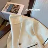 Jaquetas femininas moda manga curta topo verão 2023 estilo versátil fino casaco com decote em v