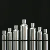 Groothandel Zilver Gecoat Glas Essentie Olie Parfumflesjes Vloeibaar Reagens Pipet Druppelflesje 10 ml 15 ml 20 ml 30 ml 50 ml LL