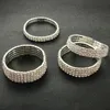 Bangle MultiStyle Silver color Rhinestone Bracelets Bangles Wedding Bridal Bracelet Stretching Wristband For Women Jewelry 231204