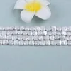 Pietre preziose sciolte 10-11 mm Fili di perle d'acqua dolce di forma quadrata di colore bianco naturale per la creazione di gioielli
