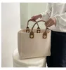 Borse da sera Donna Moda Grande capacità Borsa in tela resistente e resistente Borsa tote Shopping a spalla Ufficio quotidiano con tracolla a catena