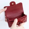 Top Quality Designer Coin Bolsas CC Carteiras Clássico Flap Cartões Titular Luxo Bolsa Mulheres Lambskin Caviar Couro Mens Rosa Branco Carteira Cartão Caso Chave Bolsa