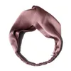 Headbands 100% Mulberry Silk Headbands for Women Vintage Cross Elastic Head Wrap Hair Accessories 16 Momme 231204