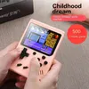 Portable Game Players Retro Portable Mini Handheld Video Game Console 8 Bit 3.0 Inch Color LCD Game Player Built in 500 Games For Kid Gift 231204