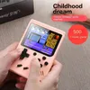 Taşınabilir Oyun Oyuncuları Retro Portable Mini Elde Taşınması Video Oyun Konsolu 8 Bit 3.0 inç Renkli LCD Oyuncu Çocuk Hediyesi için 500 Oyunlarda Üretilen 231204