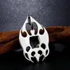 Pendanthalsband Herrens rostfritt stålhalsband Punk Flame Skull Gothic Party Jewelry Gift for Motorcycle Riders176p