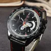 Men Luxe Designer Automatische Tachymetre Chronograph Risker Quartz Watch Mens Auto Calendar Watches PolsWatch H10