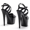Sandalias de 17 cm/7 pulgadas Upper Laijianjinxia PVC Plataforma de mujeres exóticas sexy Fashion Heels High Pole Dance Shoes 025 59048