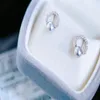 22091806 Diamondbox - Pearl Jewelry Earrings Ear Studs Sterling 925 Silver Circle Akoya 5-6 mm Classic Round Rhinestone Zircronia 289C