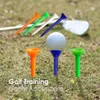 Tees de golf Tees de golf de plástico de copa grande duraderas 100 piezas / juego Reduce la fricción Camiseta irrompible para hombres y mujeres golfista 231204