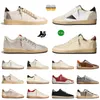 Designer Italië dames Super star vintage noodlijdende paar sneakers Ballstar luxe Gouden Pailletten Oude Vuile Lage Loafers Klassieke Goldens Zwarte Heren Trainers GGBZ PYS1