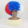 8 kleuren gemengde kleur pruik Damespruik Headcover Pluizige kleine rol Explosieve hoofd Afro-pruik