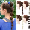 Syntetyczne peruki Fairro 45 cm Czarna Latarnia Bubble Long Ponytail dla kobiet pazur klip na kucykach Modne kucyki syntetyczne 231204