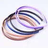 Headbands 60pcs/lot DIY Satin Covered Headbands Solid Fabric Covered Resin Hair Band Plastic Hairbands Girls Hair Headband for Women 231204