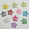 Hårklämmor Barrettes 50st 3.0cm Glitter Star Snap Clips For Girls Bling Bling Filigree Metal Star Hairpins Side Hair Clips Hair Jewelry 231204