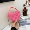 Bolsos de lujo con corazones de amor para niñas, bandolera con cadena de letras de metal para niños, bolsos de princesa de un hombro, billetera 2023