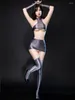 Gonne Micro minigonna elastica sexy Pacchetto olio lucido Matita attillata che modella OL Abbigliamento da ballo per ragazza dolce con top in guanti