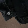 Vestes pour hommes 2023 Hommes Vêtements Mode Black Denim Veste Plus Taille Automne Printemps Survêtement Casual Homme Jeans Manteaux Surdimensionné M-8XL