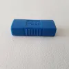 USB 3.0 адаптер «мама-мама», двойной гнездовой разъем прямого типа, преобразователь разъема синего цвета