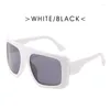 Sunglasses Steampunk Women'S Fashion Fancy Oversized Outdoor Wear Large Frame Square Beach