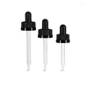 Storage Bottles 100Pcs 18mm 410 CRC Child-resistant Dropper Pipette Plastic Screw Lid Cap Black And White Child Proof For 5-100ml Bottle