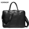 Vormor Promotion Simple Famous Brand Business Men Briefcase Bag Luxury Leather Laptop Bag Man Shoulder Bag Bolsa Maleta J190721251r