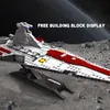 Diecast Model 960PCS Space Battleship Building Blocks Spaceship Defense Ship MOC Model Bricks Kits Desktop Decoration Children Christmas Gifts 231204