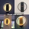 Wall Lamps LED Clock Lamp Indoor Lighting For El Bedside Bedroom Simple Stairs Living Room Decoration Modern Light Fixture