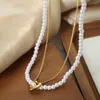 Pendant Necklaces Baroque Freshwater Pearl Female Necklace Romantic Love Heart Natural Jewelry For Women Wedding Gifts No Fade