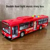 Aircraft Modle High Quality Simulation Bus Large Size Drop resistant Light Music Inertia Model Pull Back Car Educational Toys Gifts 231204