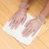 Einweg-PVC-Handschuhe mit Pudermund, transparente Handschuhe, Geschirrspülhandschuhe, weiblicher Gummilatex