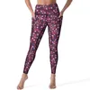 Leggings de mujer Ditsy Floral azul y marrón Fitness Yoga pantalones Push Up Casual Leggins elásticos impresos medias deportivas regalo