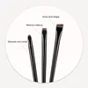 Makeup Borstes Eyebrow Brush Compact Portable Set för Brow Contouring 3 Fine Blade Eyeliner