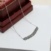 Kettingen Klinknagel Hanger Ketting 925 Sterling Zilver Voor Vrouwen Merken Mannen Paar K Gouden Choker Huwelijkscadeau Luxe Sieraden