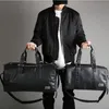 Спортивные сумки Черные мужские дорожные спортивные сумки Водонепроницаемые сумки из искусственной кожи Сумка на плечо для женщин Мужская офисная сумка Большая вместительная сумка для выходных X2237