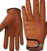 5本の指の手袋シープスキングローブライディング運転モトサイクルゴルフグローブレザーメンズワーキング