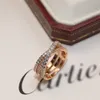 Ring Anillos Designer Ring Lyxiga smycken Ringar Diamond Ring för kvinnor Toppkvalitet Shine Design Christmas Gift Wedding Jewelry Temperament Versatile Rings Chinese