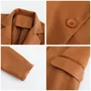 Women's Jackets Faux Leather Suit Solid Color Long Sleeve Blazers Single Button Slim Fit Ladies Blazer Jacket