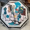 야외 패션 우산 여성 남성 우산 3 접는 우산 비오는 햇빛 고급 디자이너 3 컬러 파라솔