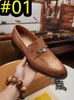 2023 Top Heren Loafers Ontwerpers Kleding Schoenen Echt Leer Heren Mode Zakelijk Kantoor Werk Formeel L Merk Feest Bruiloften Platte Schoen Grote Maat 38-47